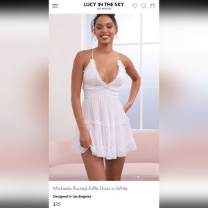 Lucy in The Sky White Graduation Dress